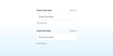 date range picker component