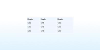 table component